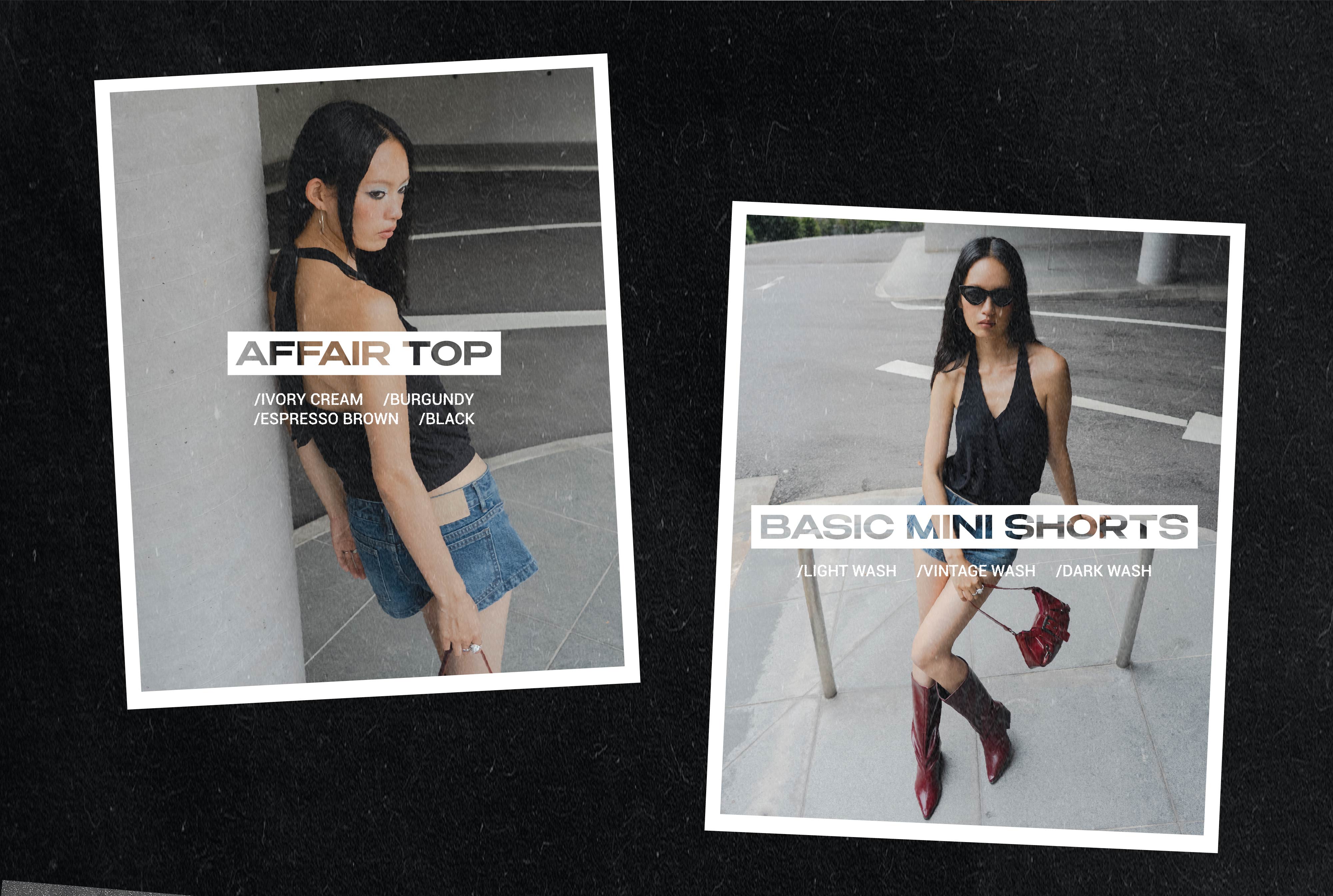 Affair Top and Basic Mini Shorts from Young Hungry Free