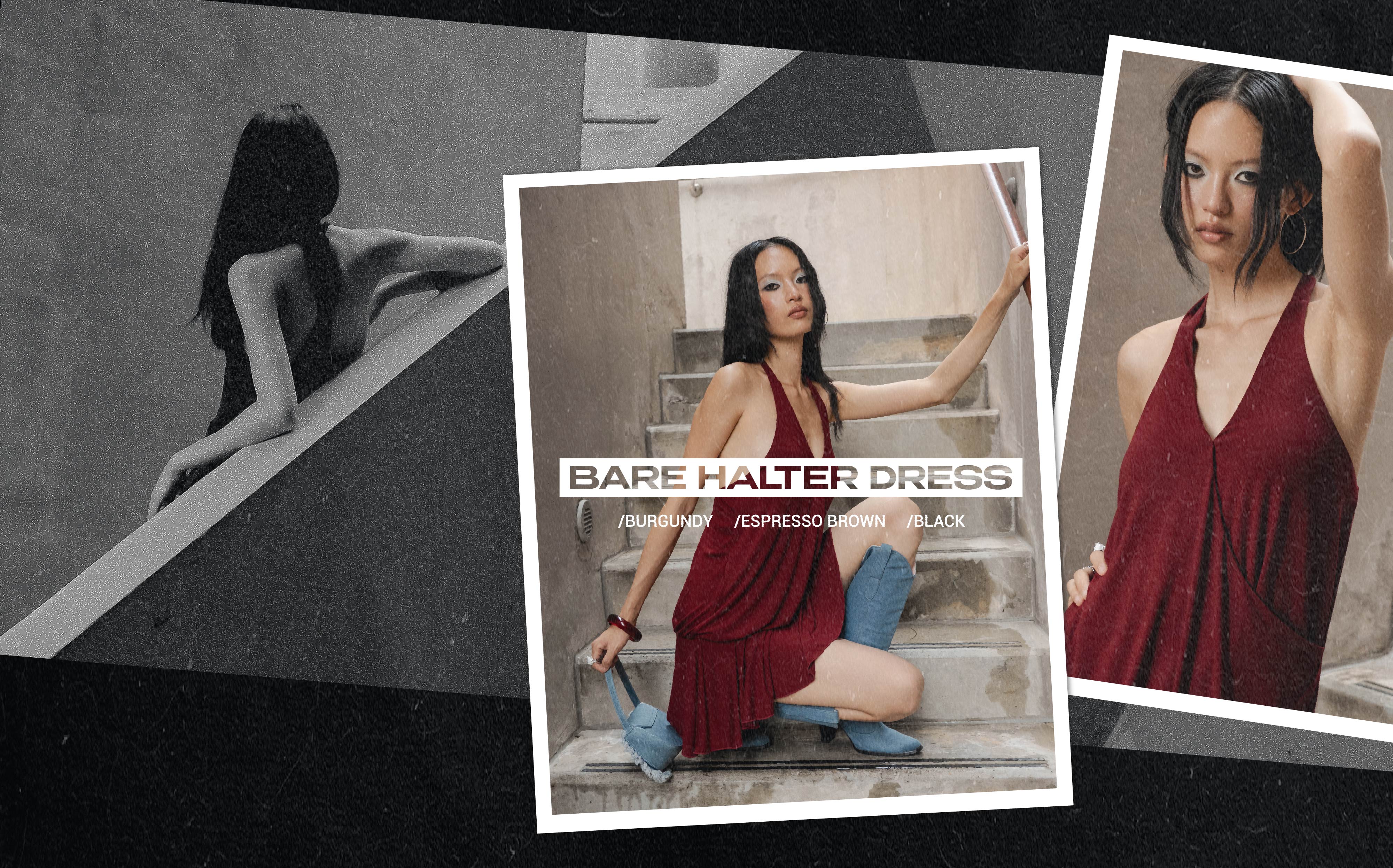 Bare Halter Dress from Young Hungry Free