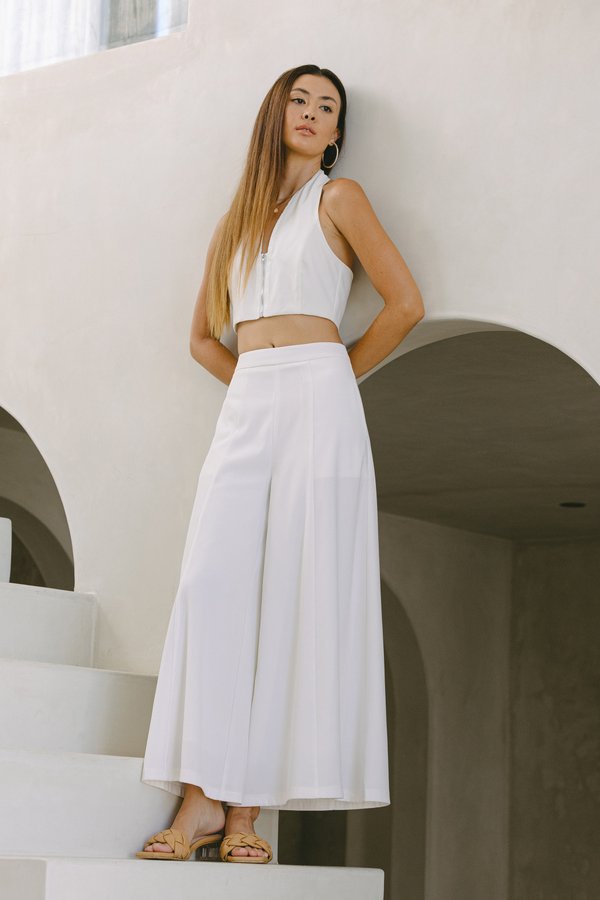 Ample Flare Pants in White