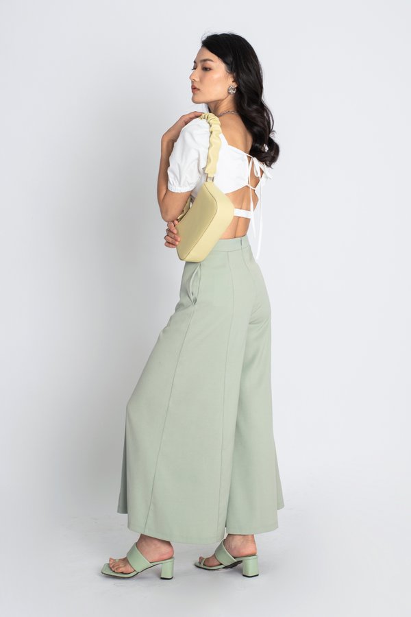 Ample Flare Pants in Sage Green
