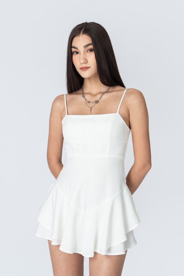 Waves Dress in White 
