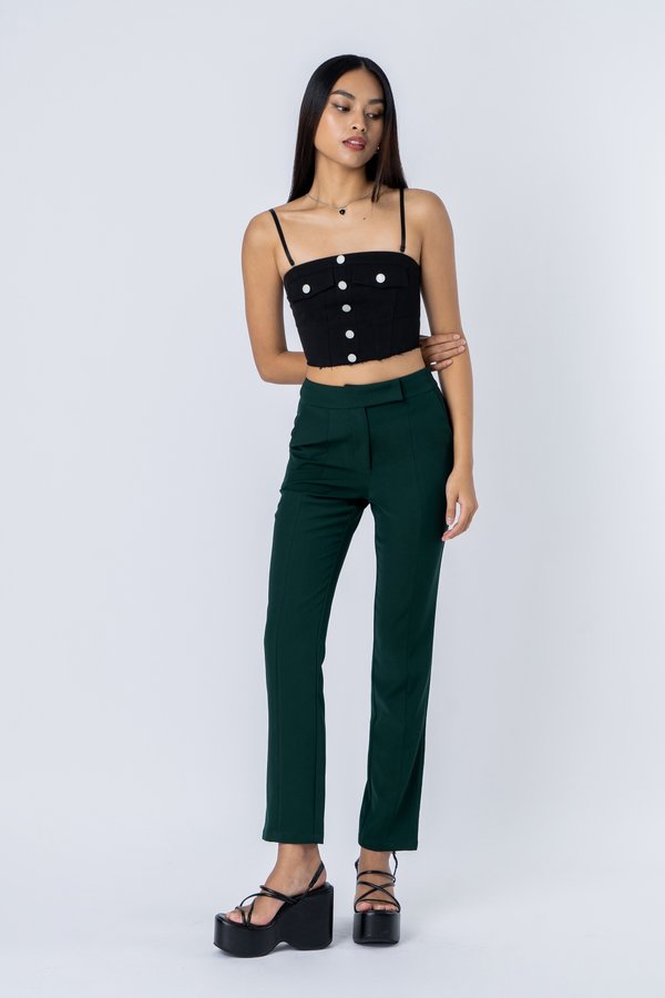 Tailored Pants in Emerald