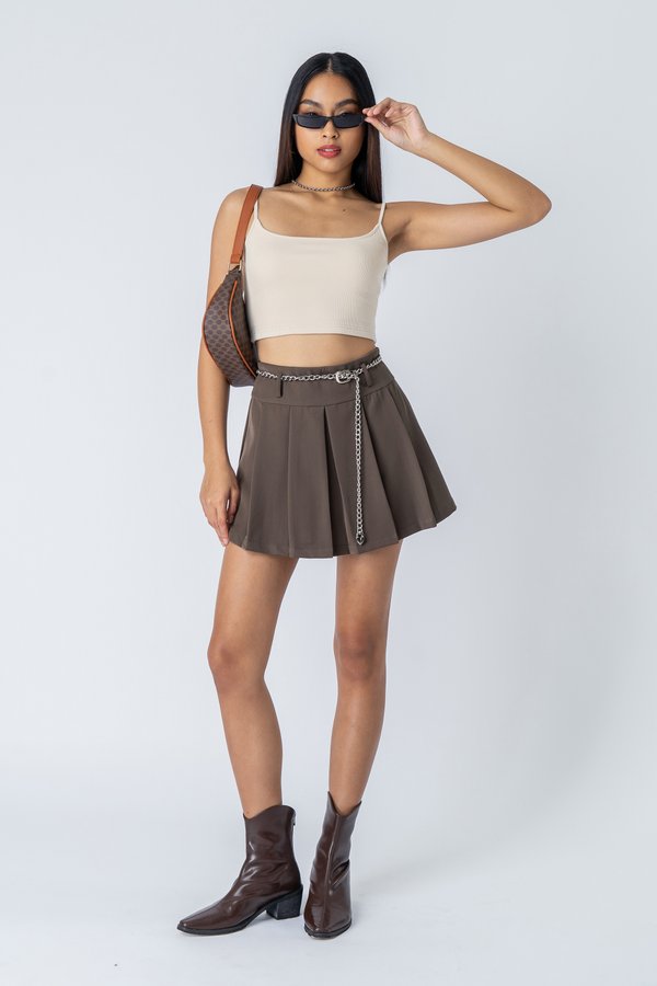 Linked It Skirt in Brown