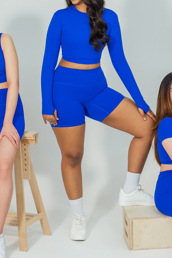 Barely There Shorts in Cobalt Blue
