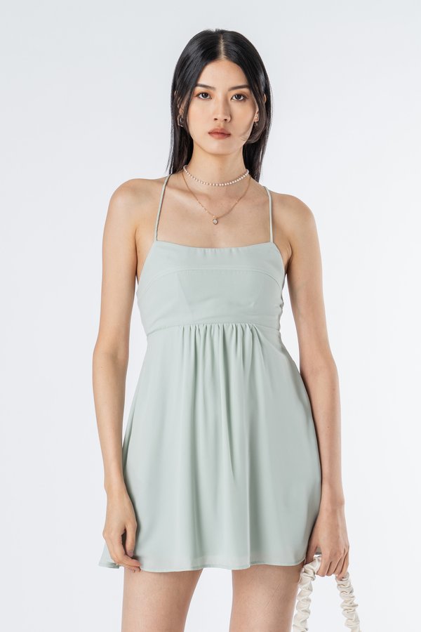 Connection Dress in Sage Green