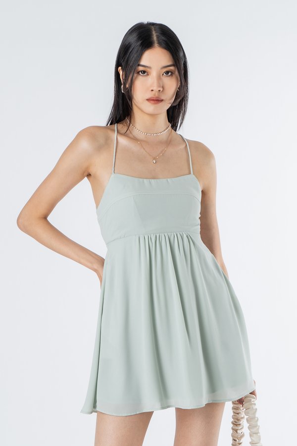 Connection Dress in Sage Green