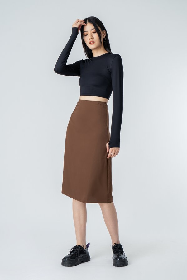 Downtown Skirt in Brown