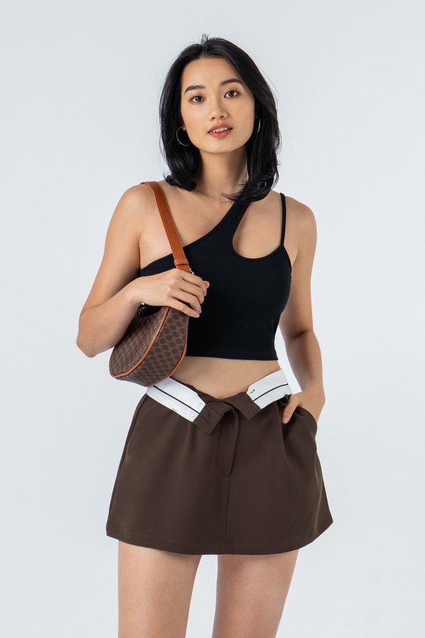 Convertible Skirt in Brown