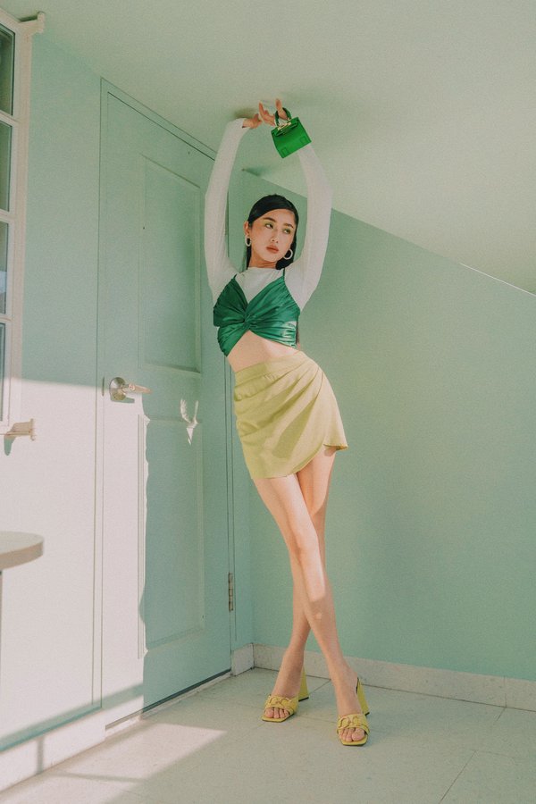 Petal Skirt in Green