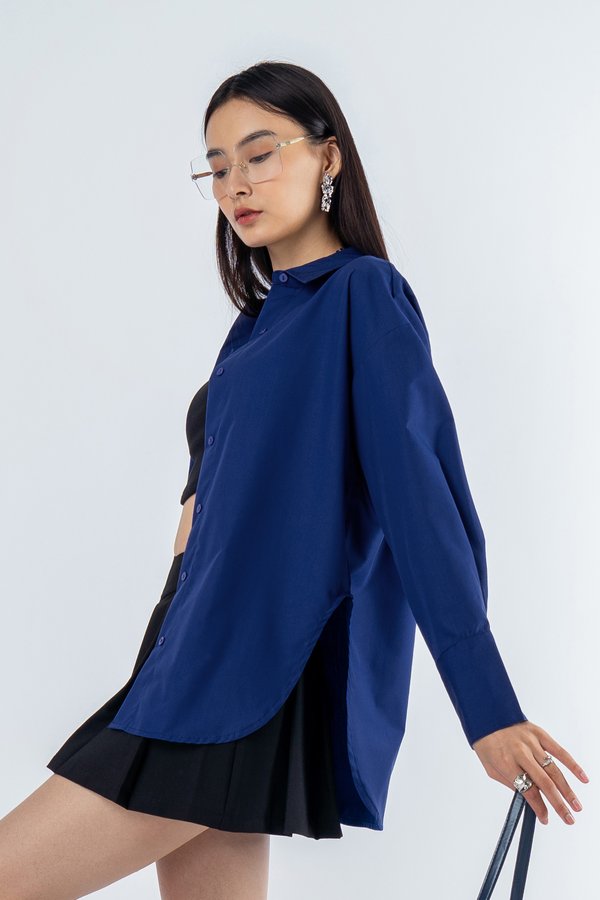 Solace Top in Admiral Blue