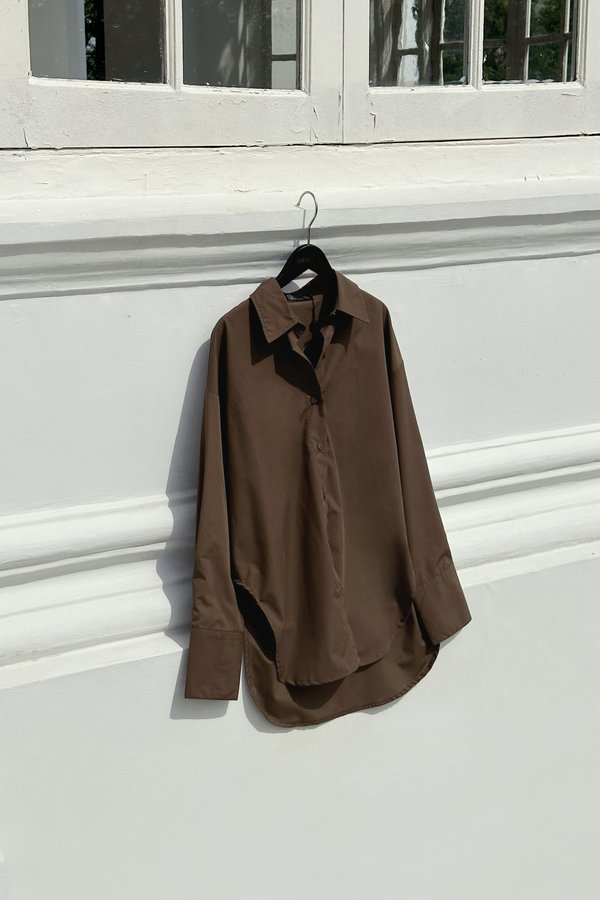 Solace Top in Dark Brown