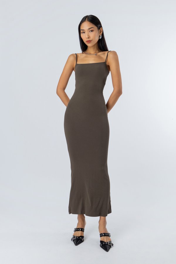 Complexion Dress in Light Brown