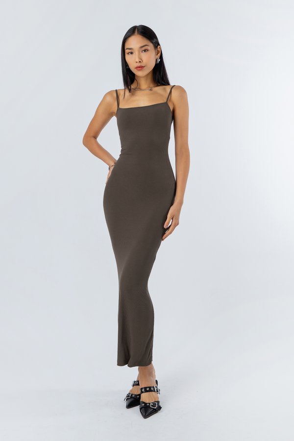 Complexion Dress in Light Brown