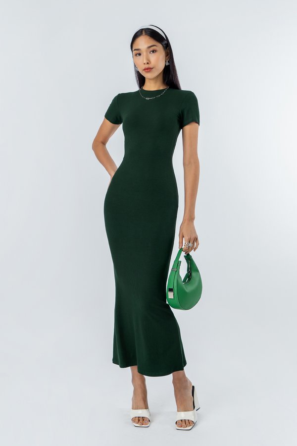 Remote Dress in Emerald