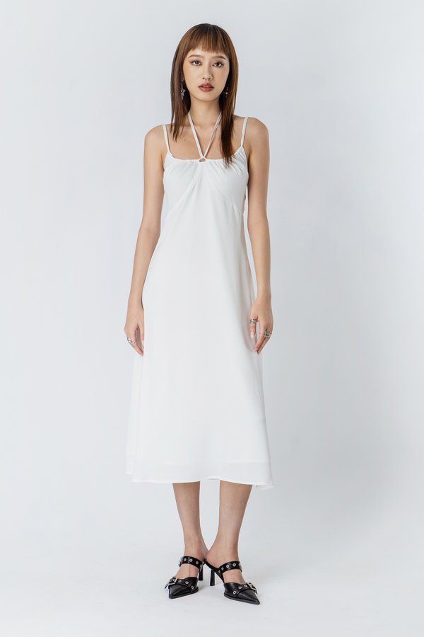 Fibre Dress in White