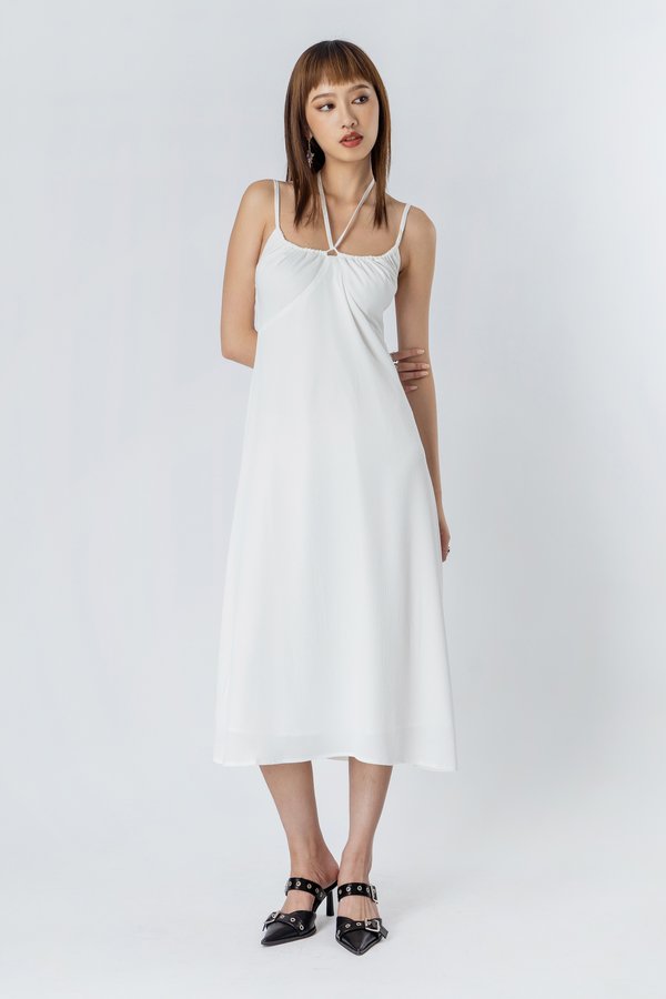 Fibre Dress in White
