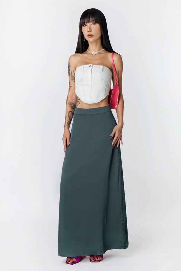 Suave Skirt in Forest Green