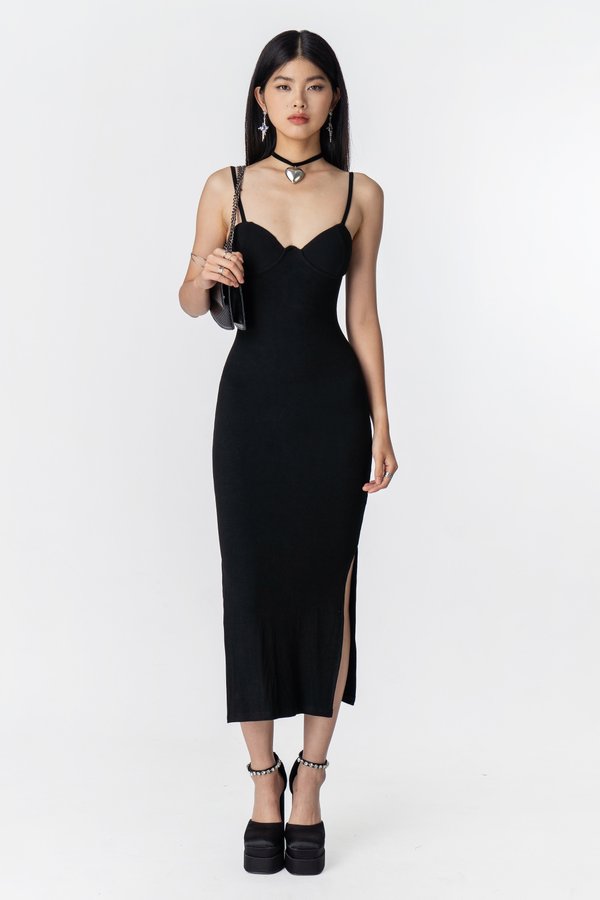 Confluence Dress in Black