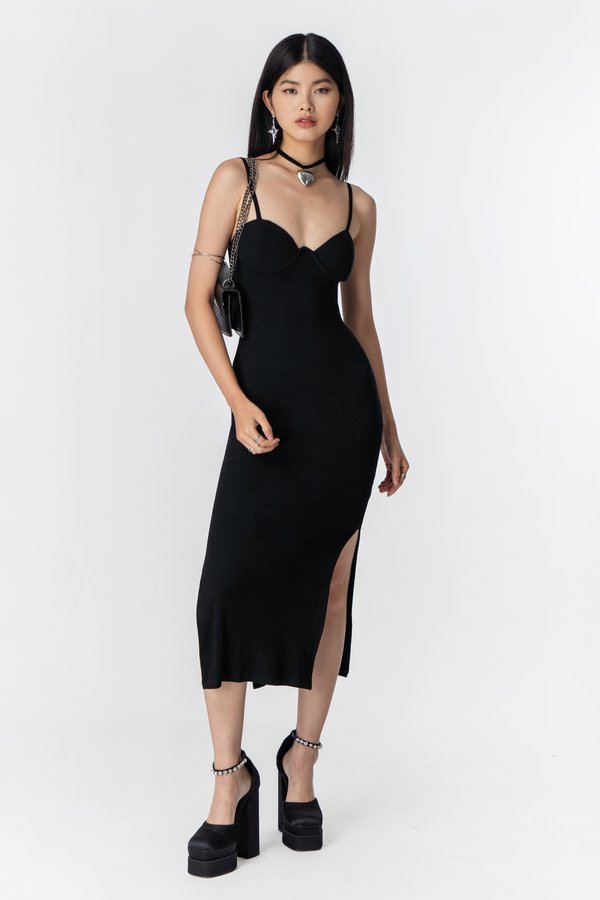 Confluence Dress in Black