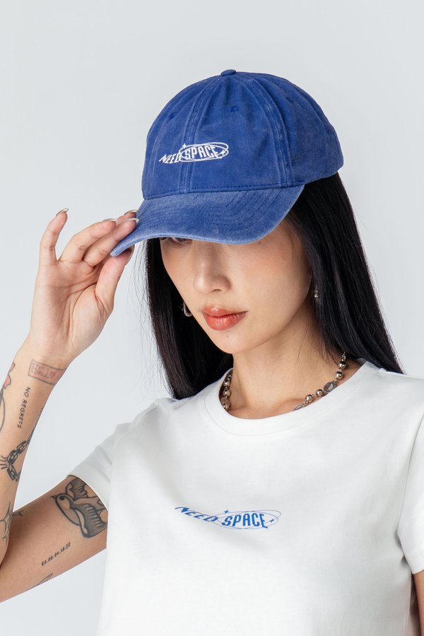 Need Space Cap in Blue Wash