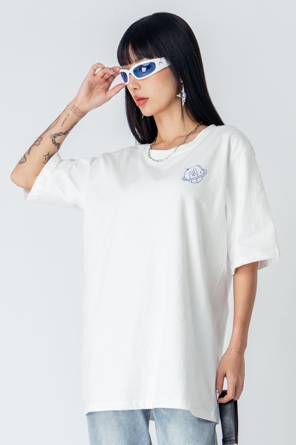 The Space Tee in White