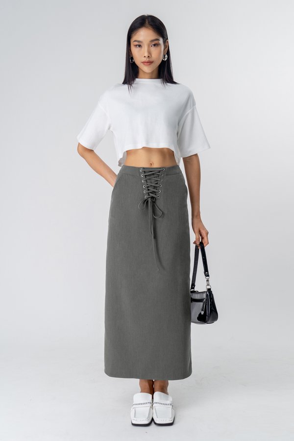 Corset Skirt in Grey