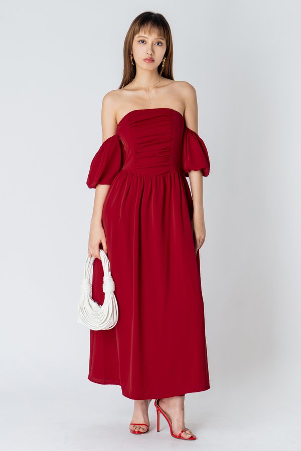 Flora Maxi in Red