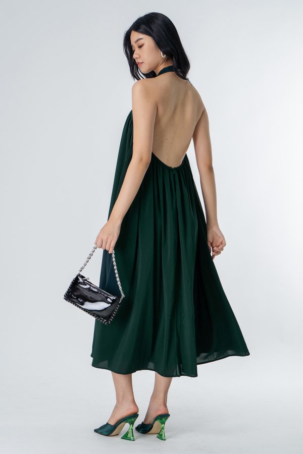 Wave Length Dress in Emerald