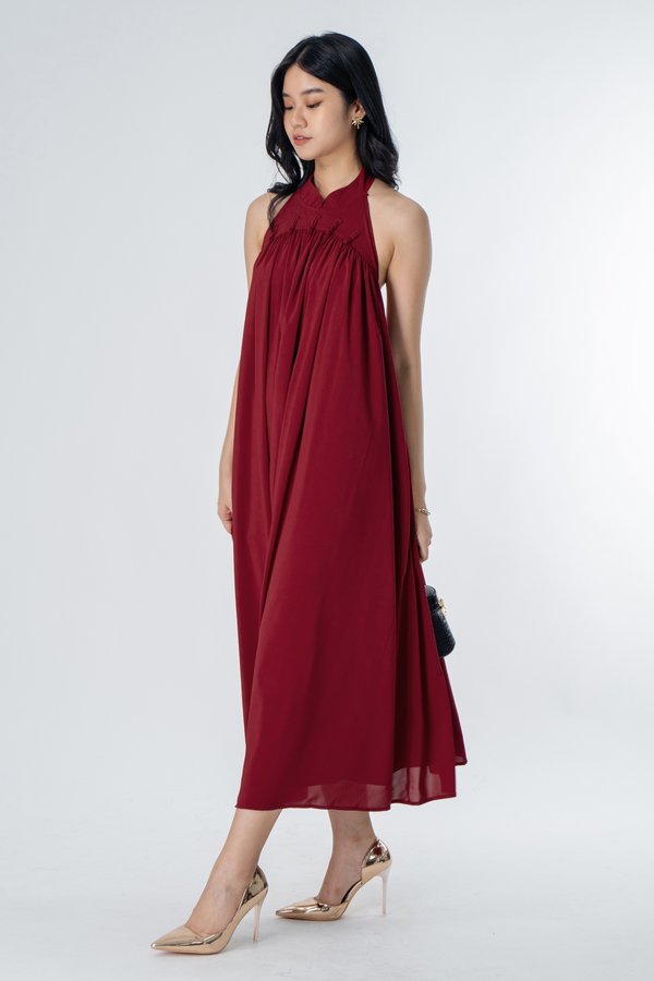 Wave Length Dress in Red