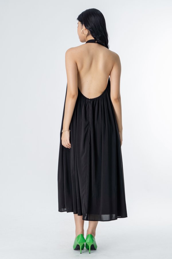 Wave Length Dress in Black