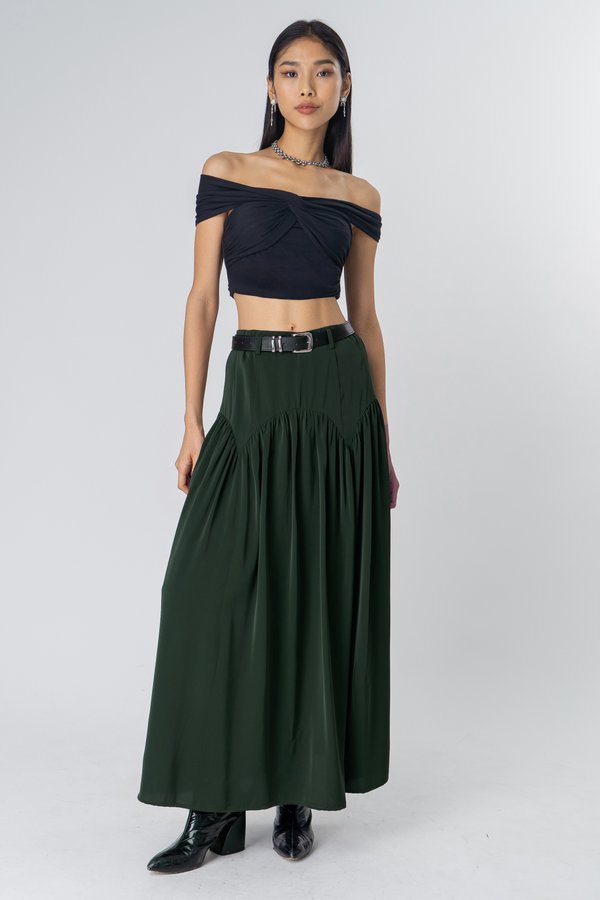 Tide Skirt in Emerald