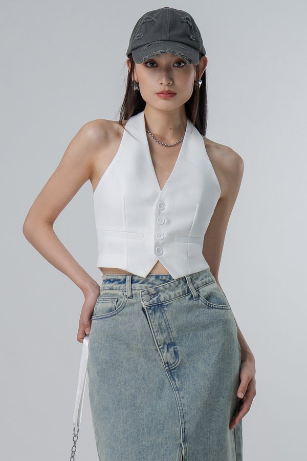 Verge Top in White
