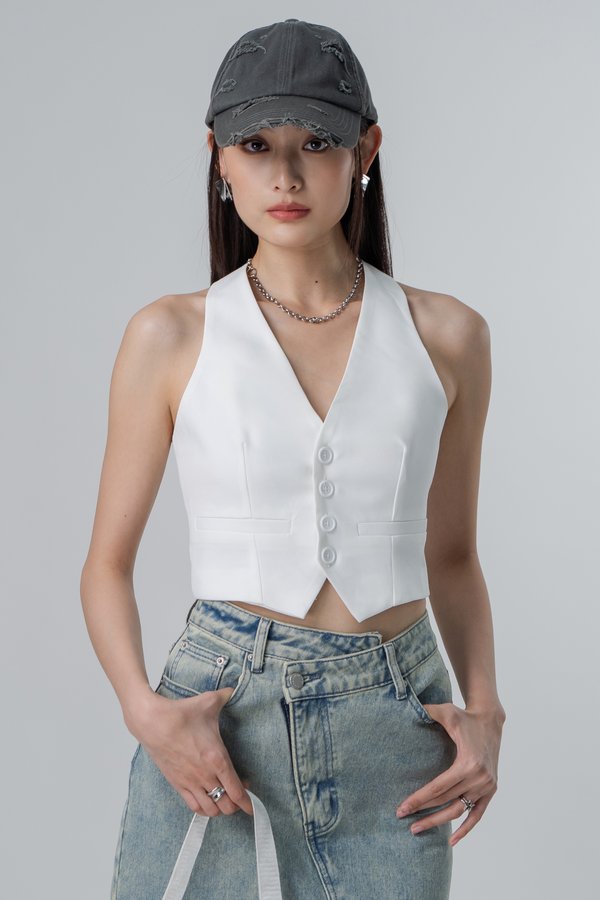 Verge Top in White