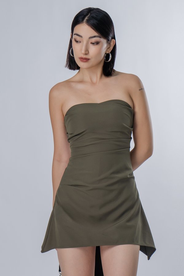 Trifle Dress in Army Green