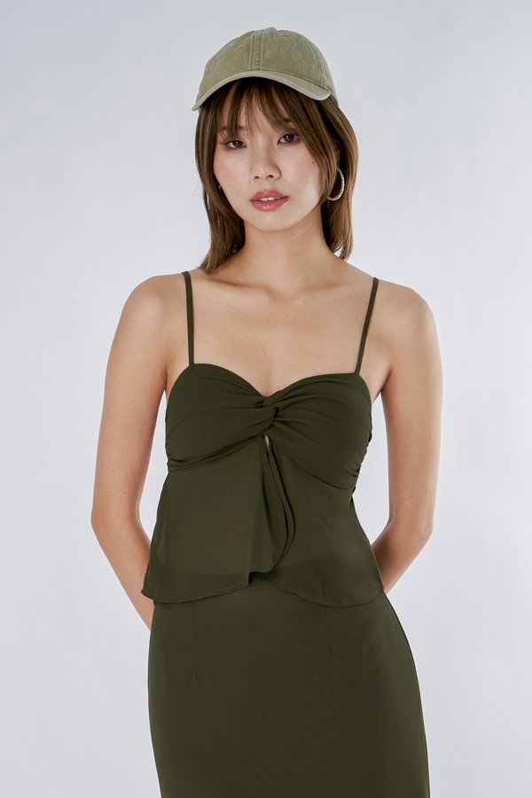 Adrift Top in Olive