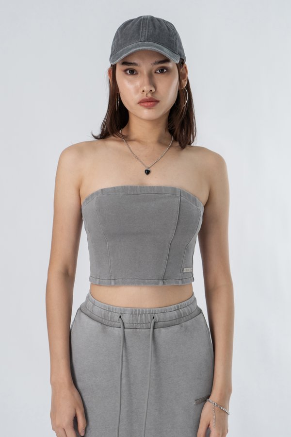 Idle Top in Grey Wash