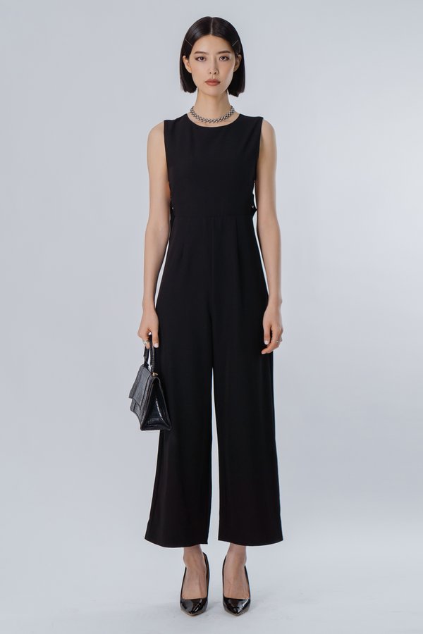 Buckle Up Jumpsuit in Black