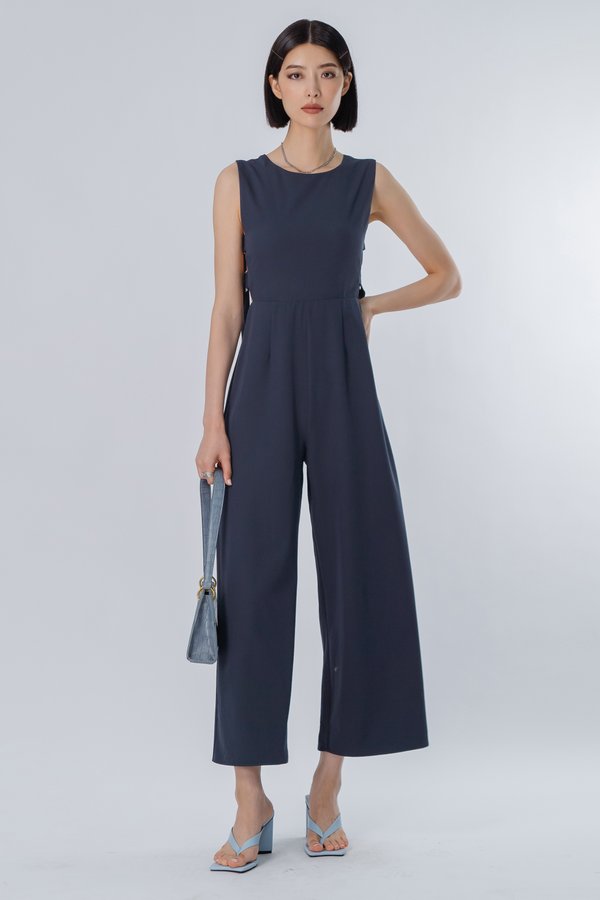 Buckle Up Jumpsuit in Blue