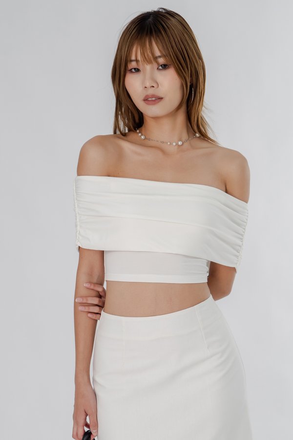 Linear Top in White