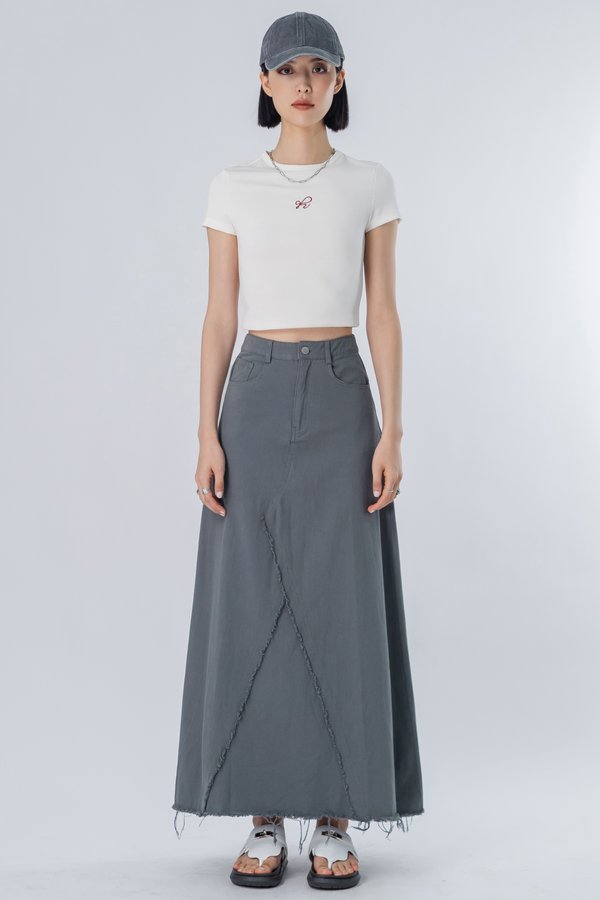 Scrape Skirt in Grey