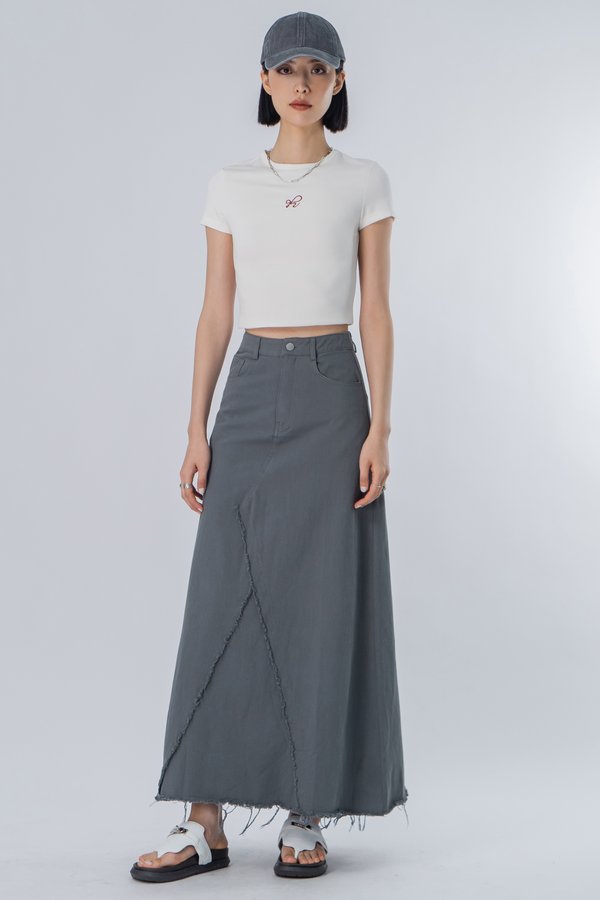 Scrape Skirt in Grey