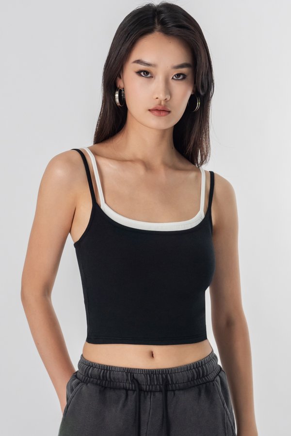 Twins Top in Black