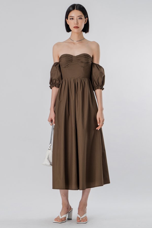 Creek Dress in Espresso Brown