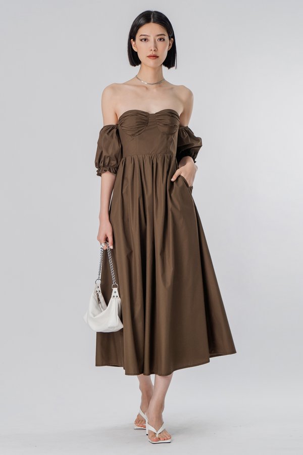 Creek Dress in Espresso Brown