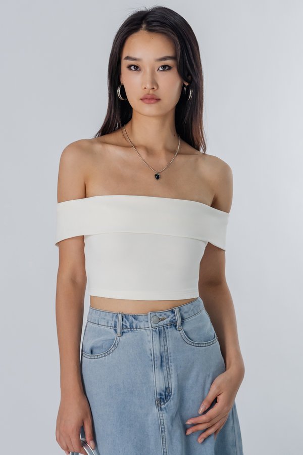 Enfold Top in White