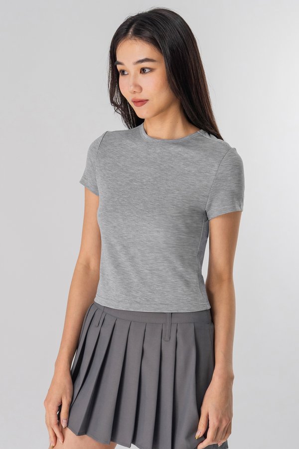 Recur Tee in Jersey Grey