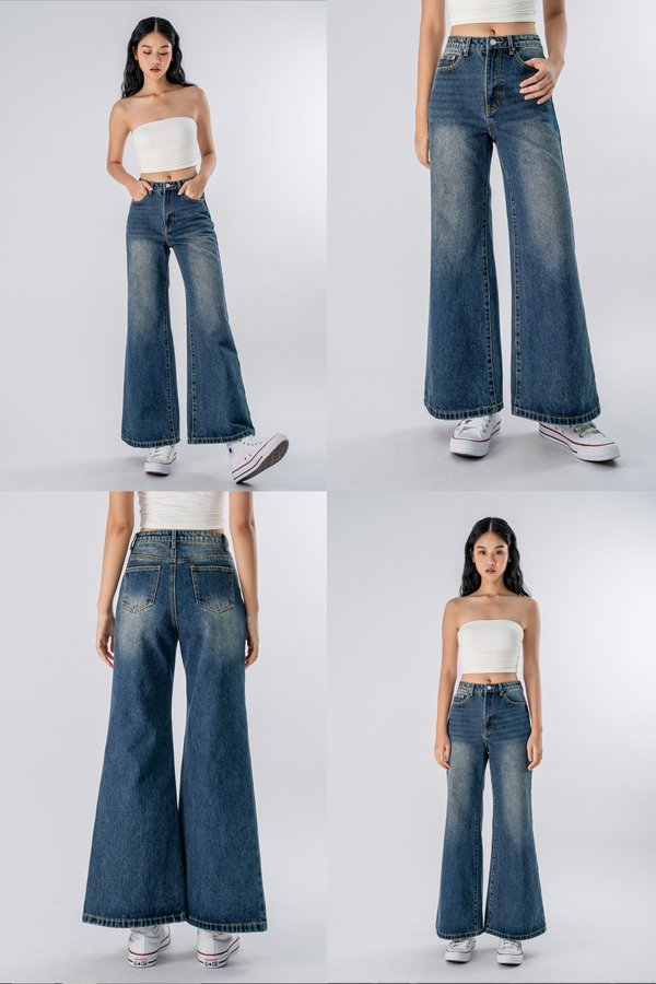 Petite | 90s Jeans V2 in Dark Vintage Blue