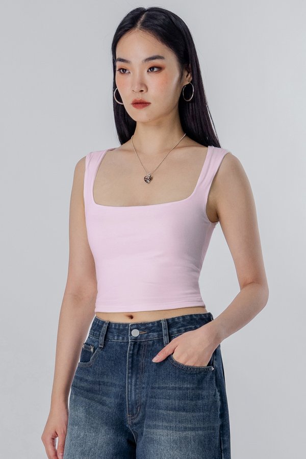 Escape Top in Cotton Pink