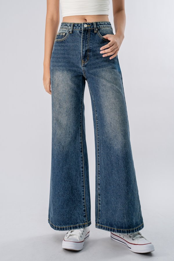 Petite | 90s Jeans V2 in Dark Vintage Blue