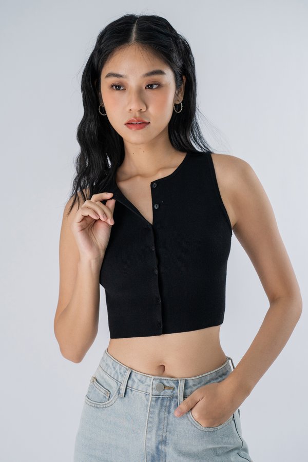 Bonjour Top in Black